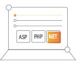 支持ASP、PHP、.Net等多種語言開發(fā)